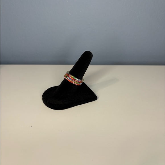 Kate Spade Multicolor Gemstone Stackable Rings - Size 6 - Picture 4 of 4